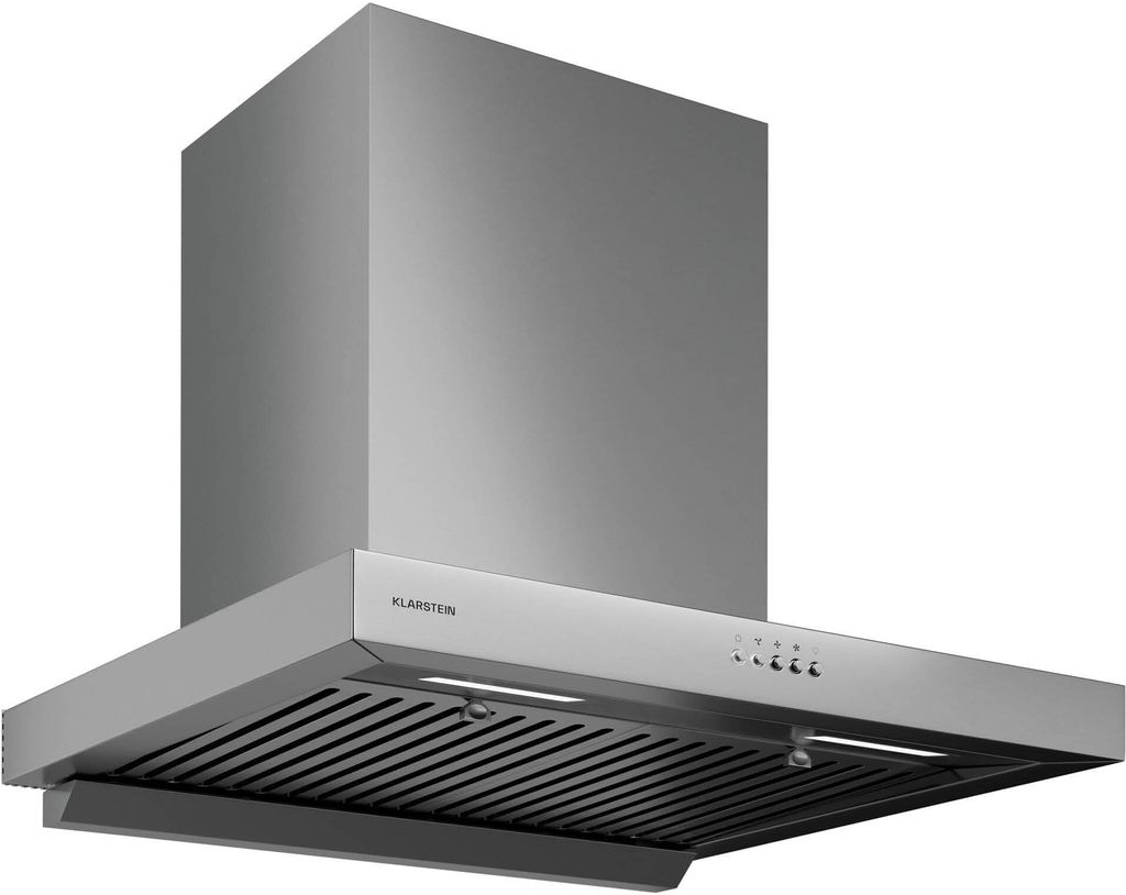 Klarstein AeroClean Dunstabzugshaube - 60 cm Wandhaube, Boost-Modus 721 m³/h, A++ , LED-Beleuchtung 3800-4200 K, Edelstahl, Abluft & Umluft, Druck...