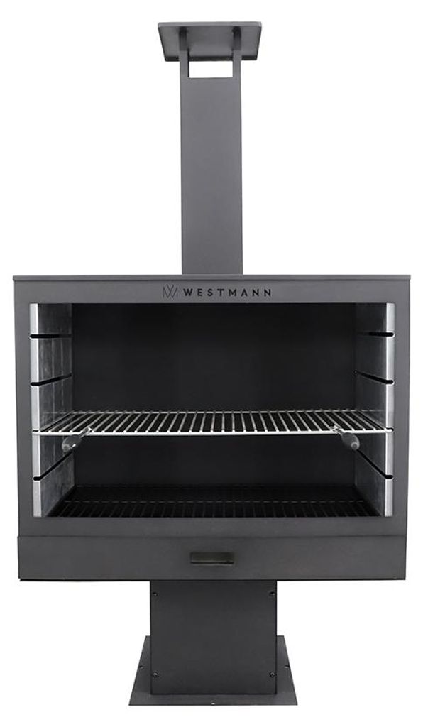 Westmann oceľové ohnisko na grilovanie Krb čierny 50x90x160 Obrázok produktu 