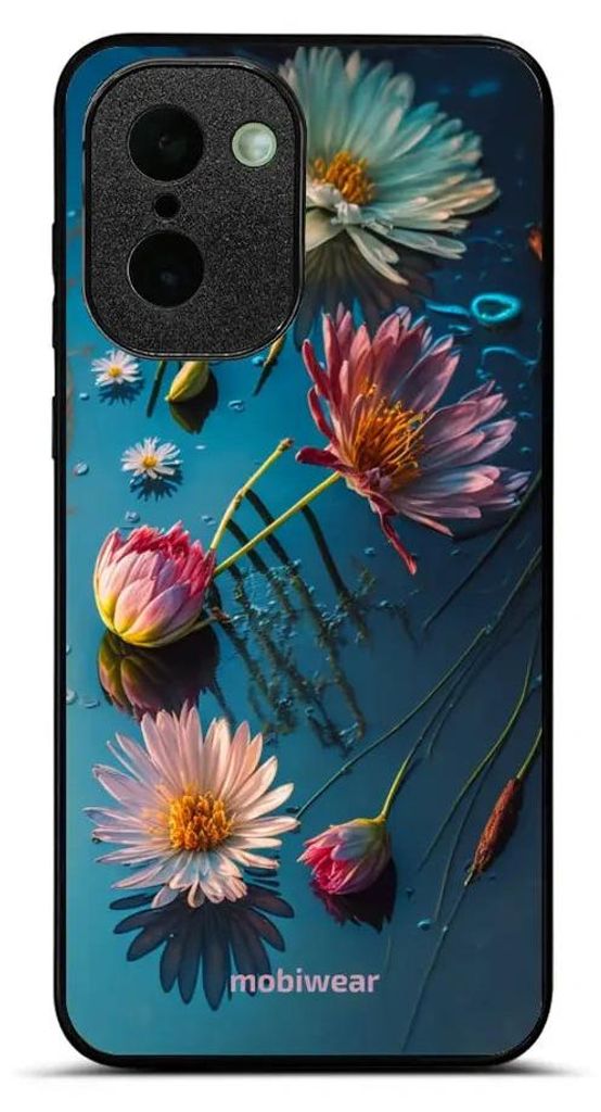 Handyhülle für OnePlus 15R, Mobiwear Glossy Case, Blau-Blumig