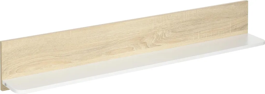Étagère murale flottante en bois marron moderne de 120 cm de longueur