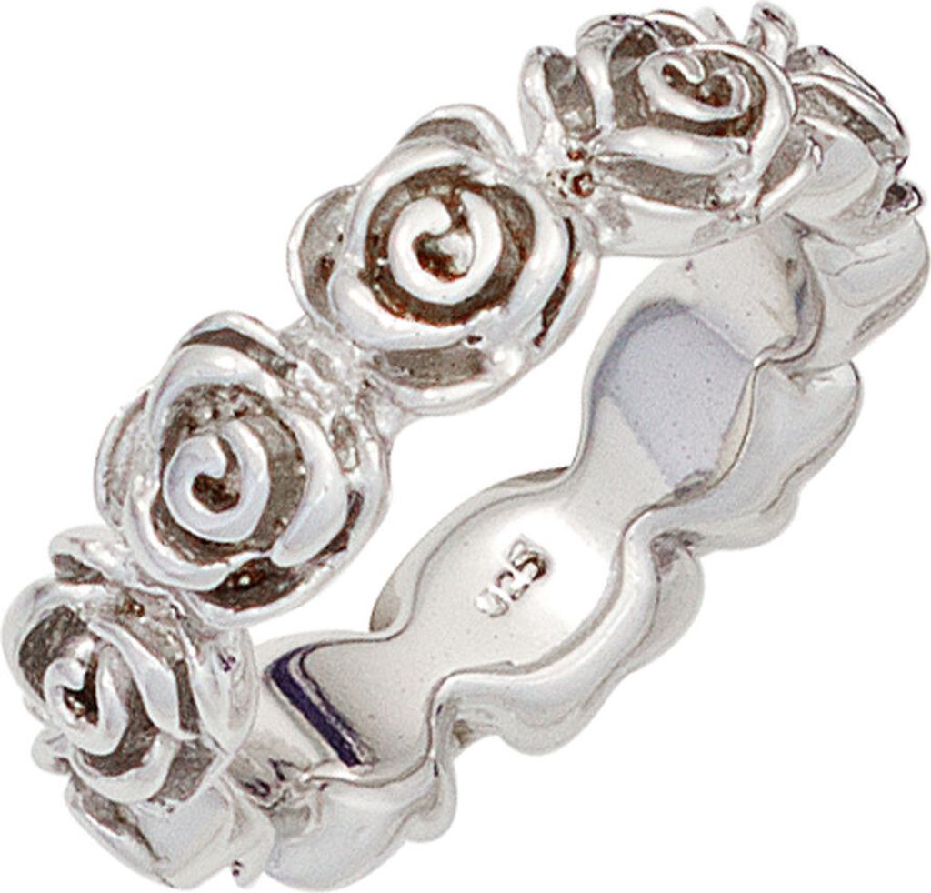 JOBO Damen Ring Rosen 925 Sterling Silber rhodiniert Produktbild 