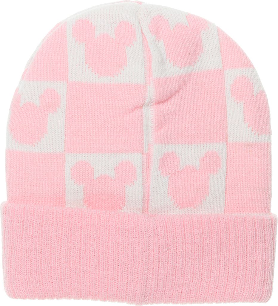 Minnie Mouse Kinder Mädchen Winter-Mütze Beanie-Mütze, Farbe:Rosa, Größe:52