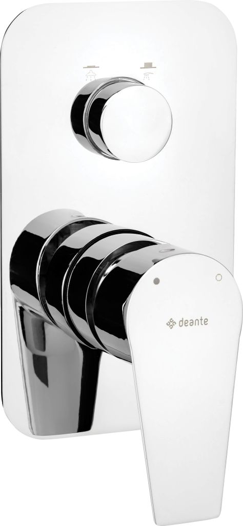 Concealed shower mixer - click switch