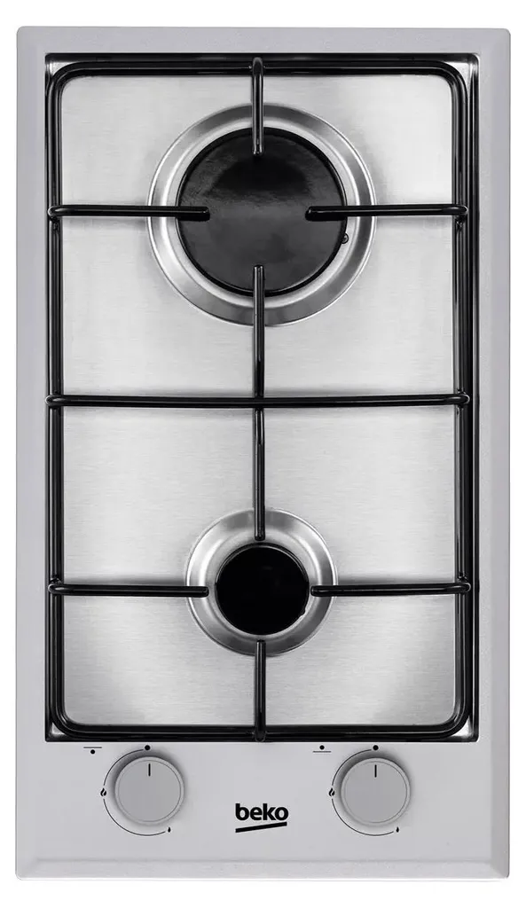 Table de Cuisson Beko Gaz 2 Zones HDCG 32220 FX Inox Sécurité Thermocouple