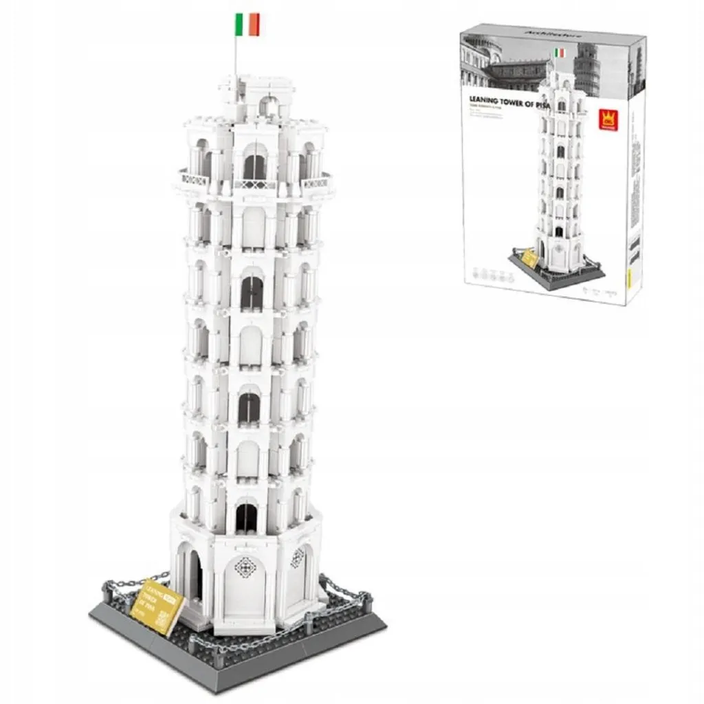 Modèle réduit Tour de Pise COIL - 1390 blocs en ardoise à construire