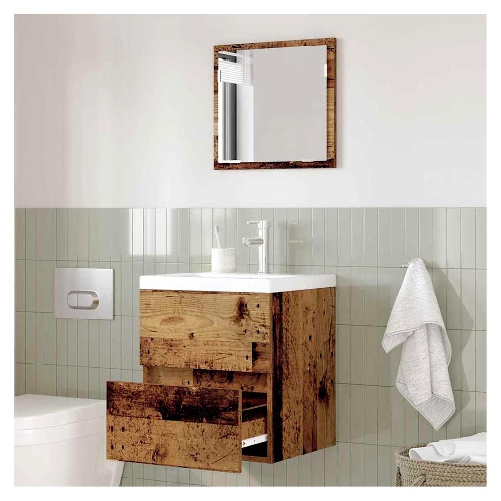 Badezimmerschrank Altholz 41 x 38,5 x 45 cm Holzwerkstoff