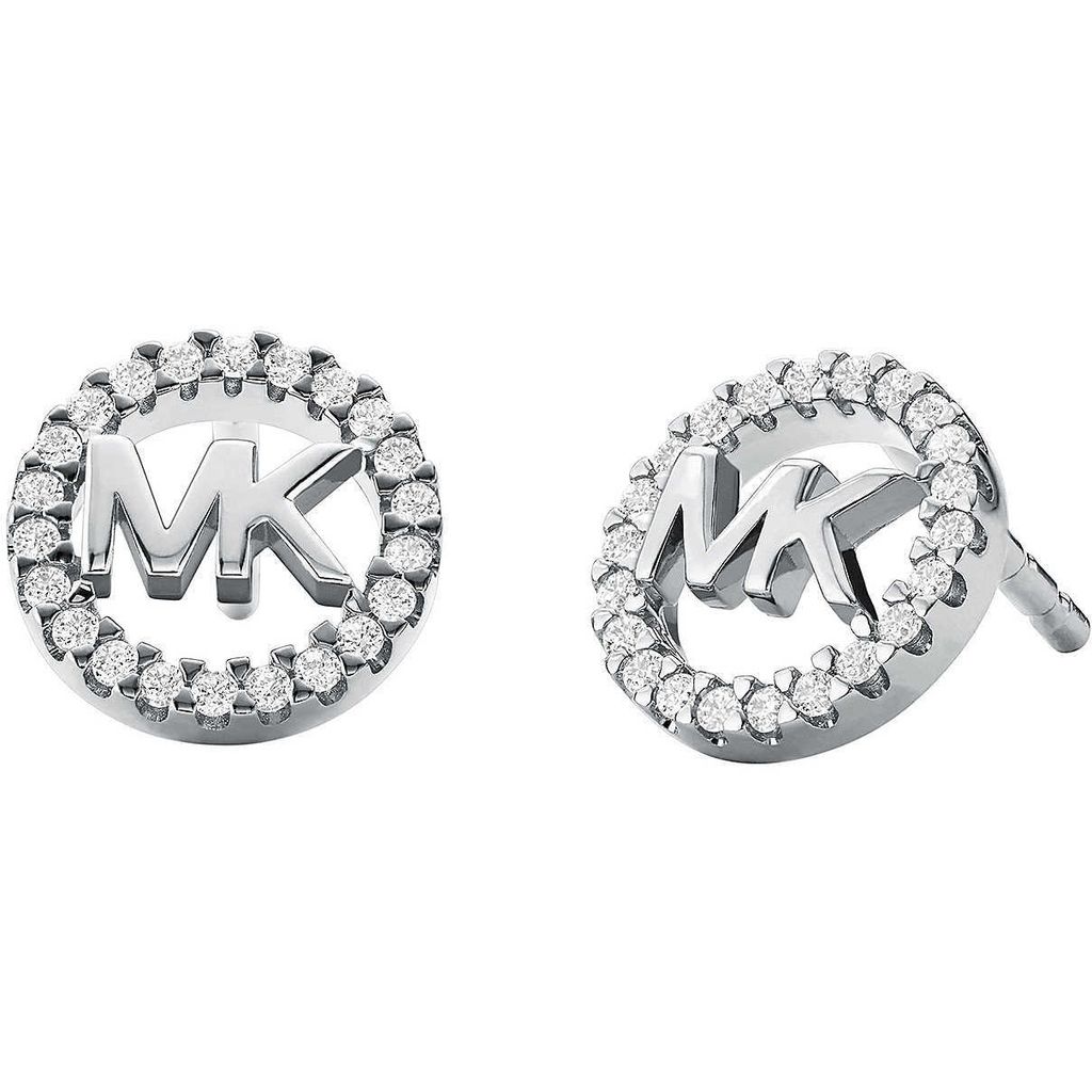 Michael Kors MKC1247AN040 Ohrstecker Damen Logo Pavé Zirkonia Sterling-Silber