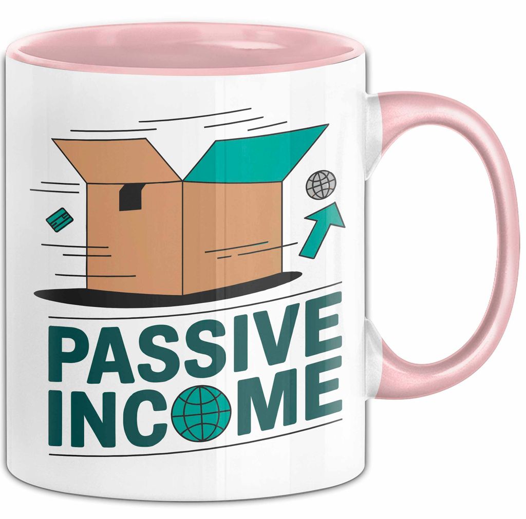 Dropshipper Tasse Geschenkidee für passives Einkommen (Rosa)