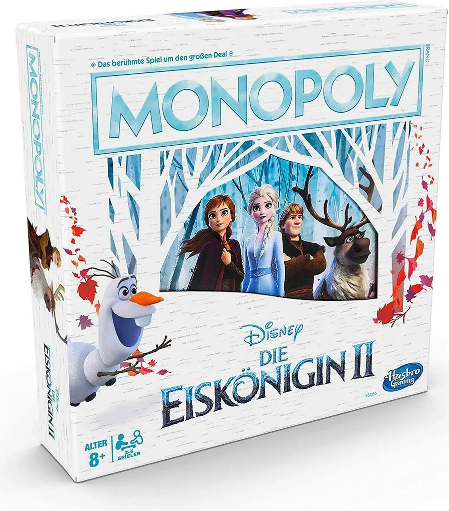 Hasbro Monopoly Disney Frozen 2 avec Pions Elsa Anna Olaf - E5066100