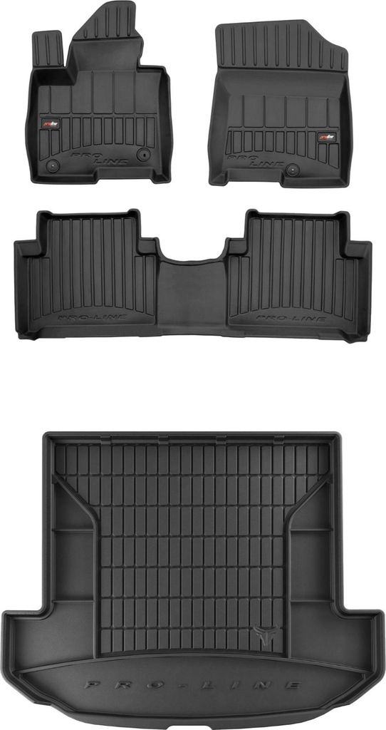 FROGUM Gummimatten Auto Fußmatten + Kofferraummatte für Kia Sorento IV XL ab 2020