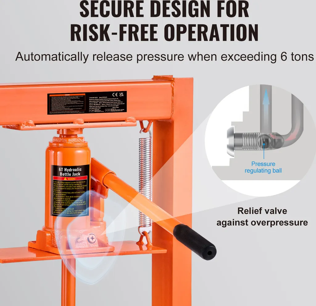 Presse hydraulique 6 tonnes : débloquez vos roulements avec précision - 3