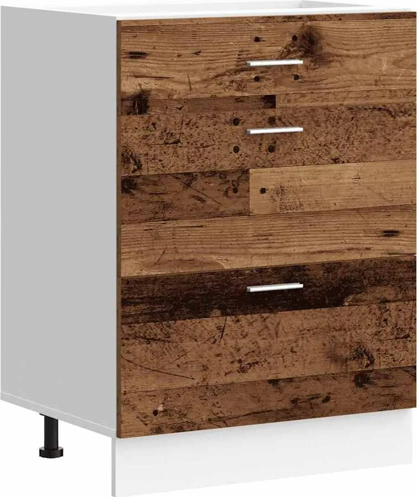 Mobile Base Lyon Industrial | Legno di Recupero e Design Moderno