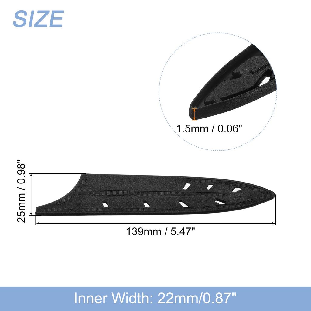 2Stk Messer Schutzhš¹llen Schneidenschutz fš¹r Messer fš¹r 5" Kš¹chenmesser Schneide Klingenschutz Universal Messerscheide fš¹r Kš¹che ...