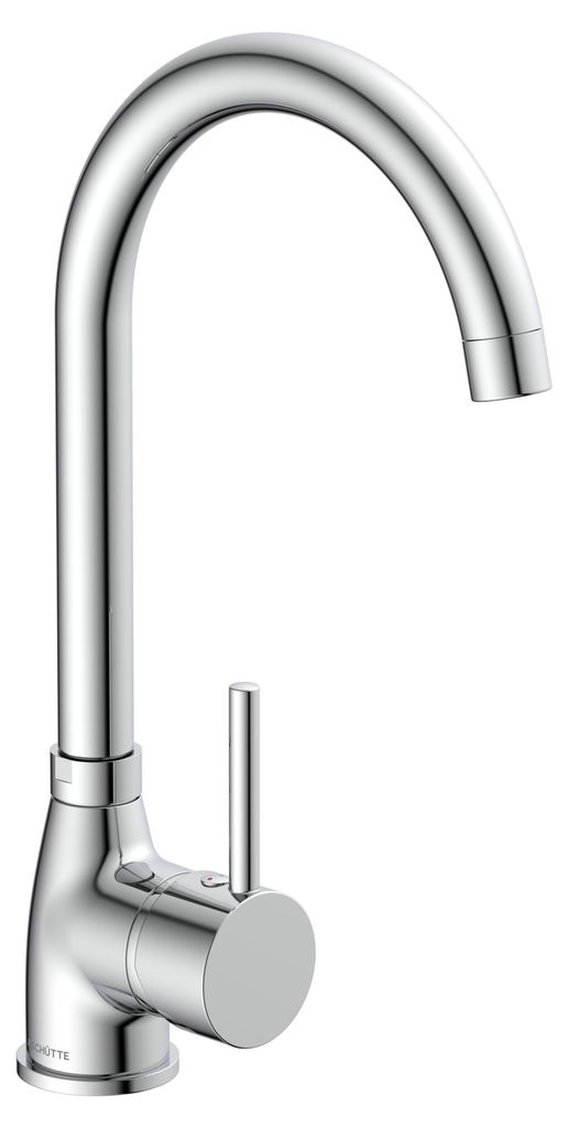 SCHÜTTE Küchenarmatur MANETTI, 360° schwenkbarer Wasserhahn Küche, Mischbatterie Küche, Spültischarmatur in Chrom