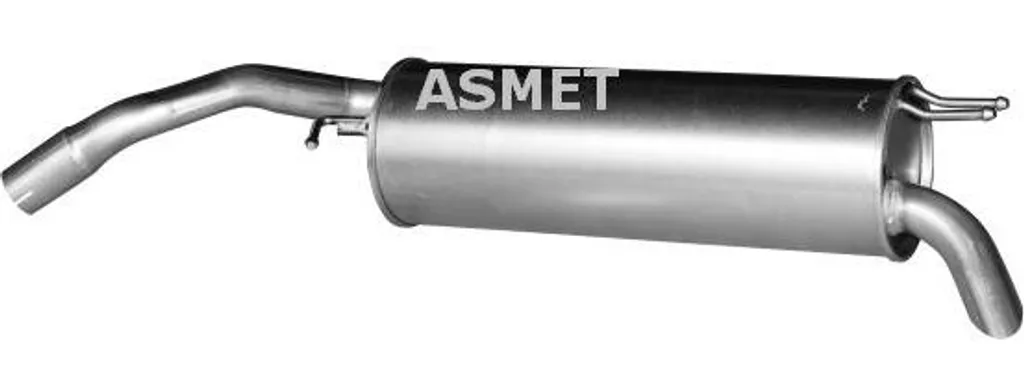 Silencieux arrière ASMET 16038 pour Bravo et Stilo - Réf OE 46805969