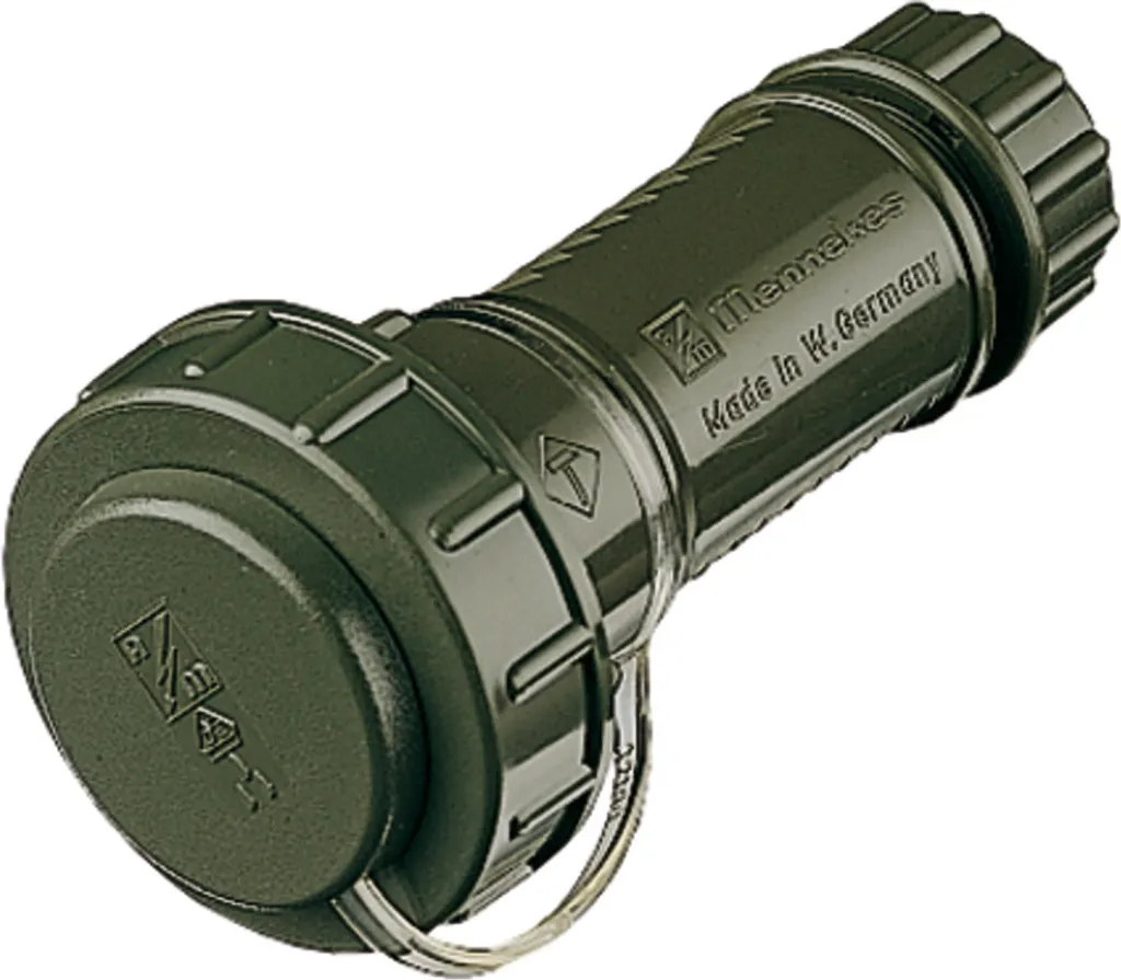 Mennekes 10834 Schuko IP68 Verde Militare - L'Elettricità Ovunque