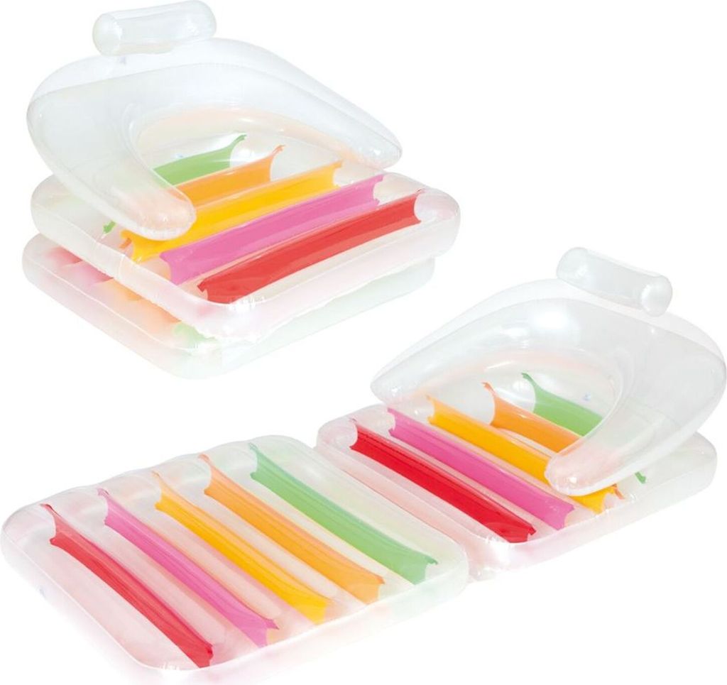 Bestway Nafukovacie skladacie kreslo Rainbow 201x89 cm Pláž Obrázok produktu 