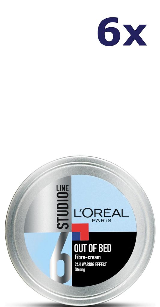 6x L'Oréal Studio Line – Haargel „Out of Bed Fiber“ 150 ml Produktbild 
