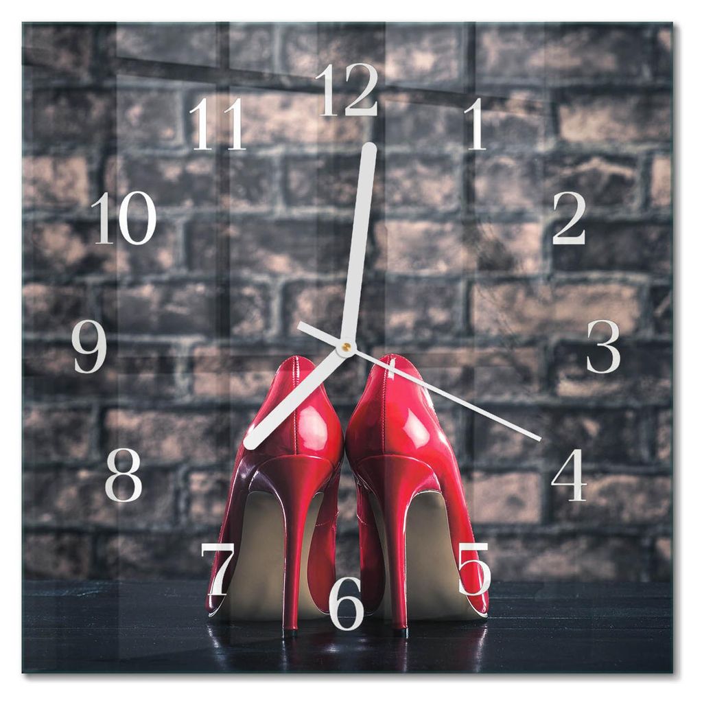 Tulup Glasuhr Wanduhr Küchenuhr Echt-Glas 30x30 cm Modern Produktbild 