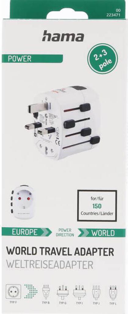 Weltreiseadapter "World Travel Pro", 3-polig (00223471) Produktbild 15