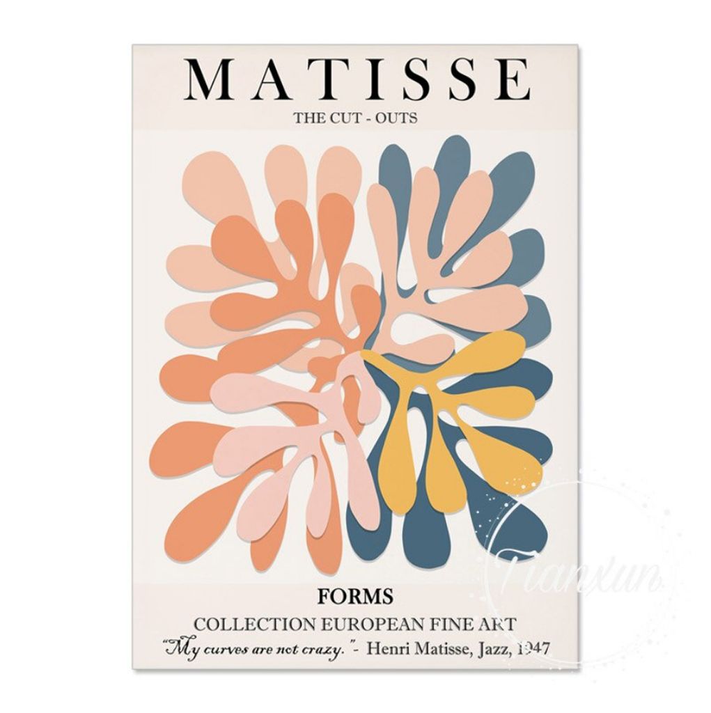 TPFLiving Kunstdruck LW-1205 (OHNE RAHMEN) Poster - Leinwand - Wandbild - Hochauflösender Giclée-Druck, langlebig und hochwertig - Abstrakte bunt...