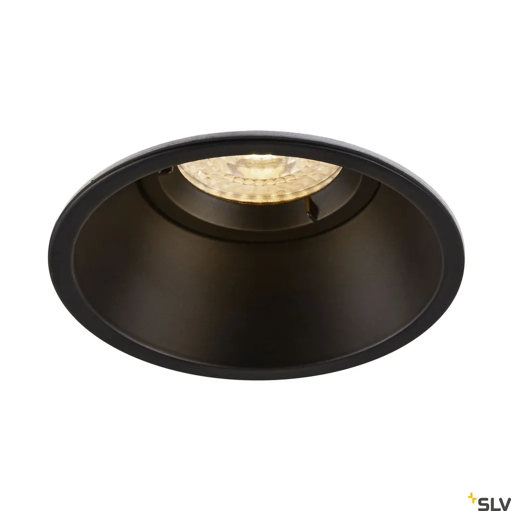 Faretto Incasso Horn-O Nero Ø106mm GU10 | Installazione Facile e Robusta
