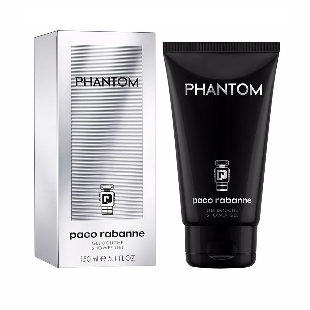 Rabanne Phantom, Duschgel, 150 ml, Erwachsene, Männer, Körper, Jeder Hauttyp