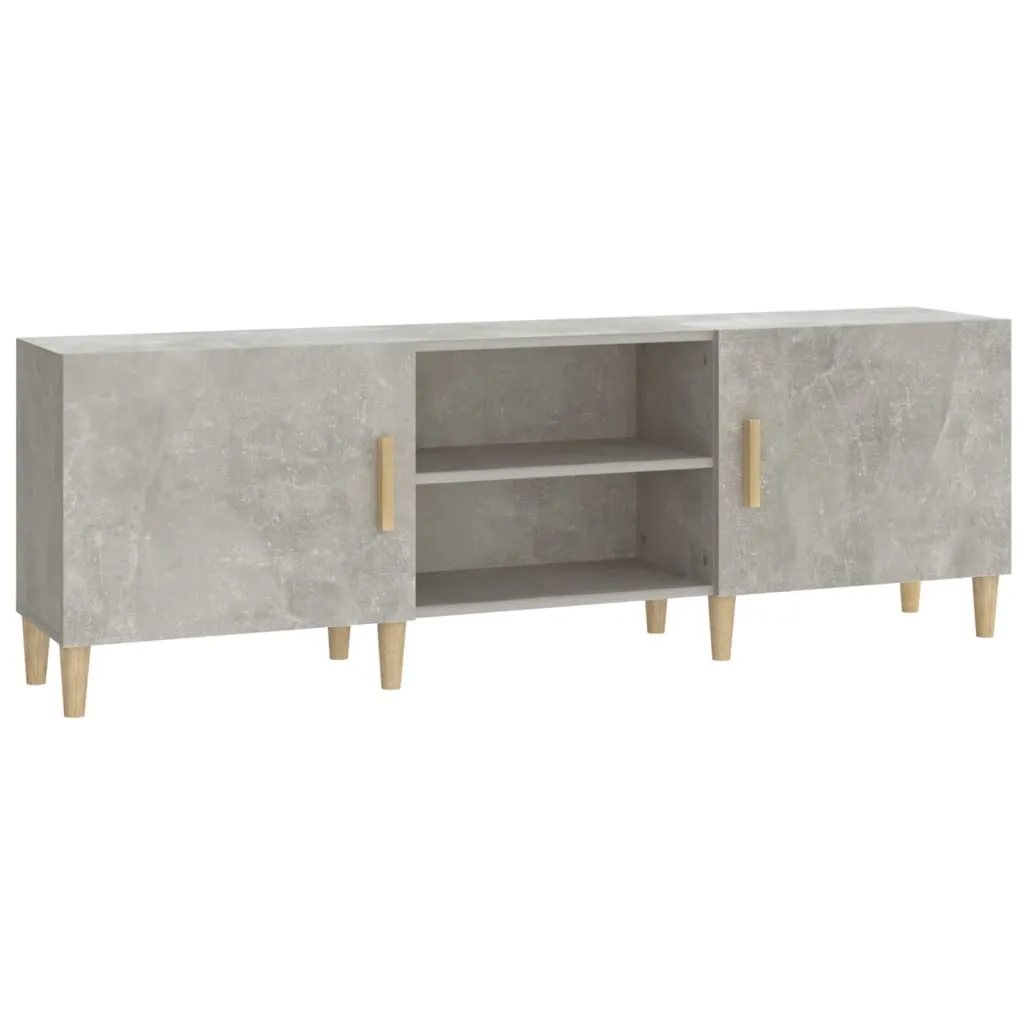 SYFAX™ Mobile TV 150x30x50cm Grigio Cemento in Legno Multistrato