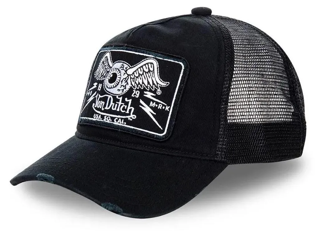 Casquette Filet Von Dutch Noire Flying Eye - Accessoire Mode Streetwear