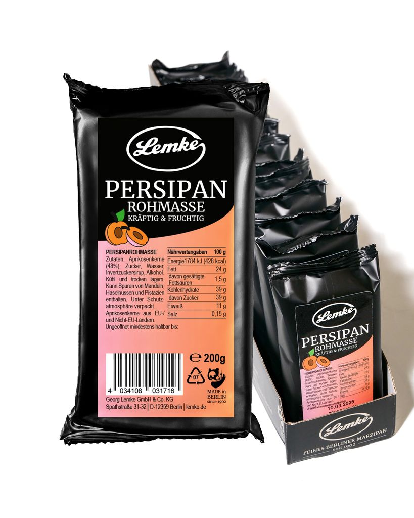 Lemke Berliner Persipanrohmasse 14 X 200g– Aus 48 % Produktbild 