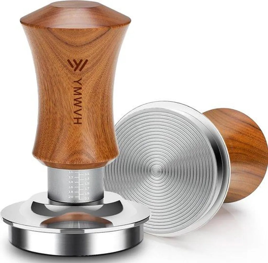 Tasseur café 58mm en acier inoxydable V5 avec poignée ergonomique noire