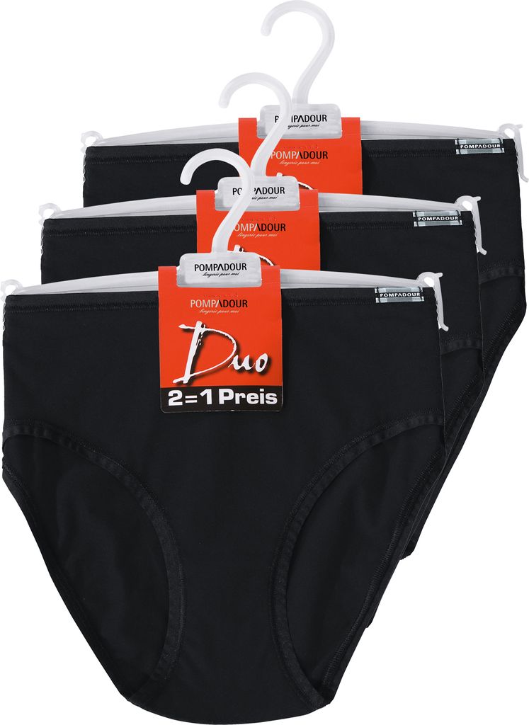 6er Pack Damen Hüftslip DUO von der Marke Pompadour 46