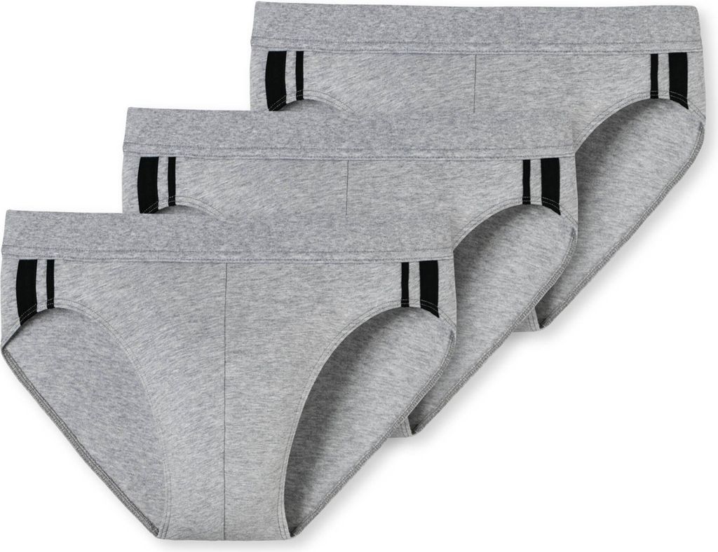 Schiesser Herren 3PACK Rio-Slip 7  grau-mel. Pack Produktbild 
