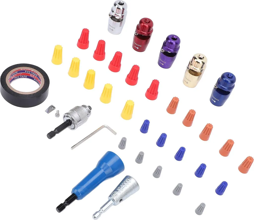 Dénudeur de Câble pour Perceuse : Kit Complet 37pcs pour Câblage Rapide - 5