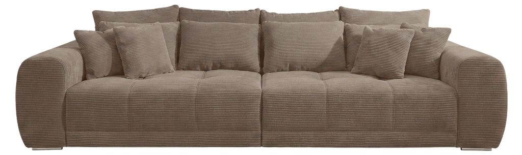 Big-Sofa XXL 306 cm Federkern Lounge Couch mit Bezug aus Produktbild 