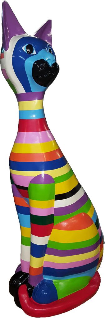 Statuen Skulptur Deko Statue Bunte Deko Statue Skulptur Abstrakt Design Figur