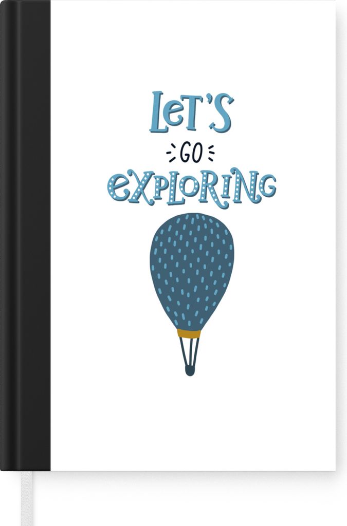 MuchoWow Notizbuch Tagebuch Haushaltsbuch Notebook A5 Heißluftballon - Zitat - Kind - Jungen - Mädchen - Baby - Notizblock - Notizheft - Notebo...