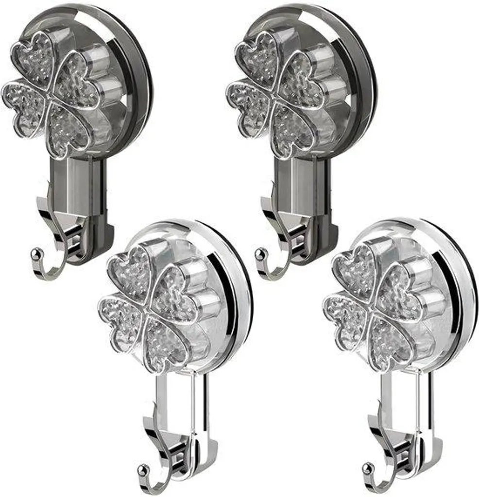 Patère à ventouse inox étanche et robuste pour cuisine et douche 1pc