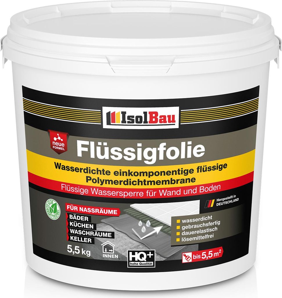 Isolbau Flüssigfolie 5,5kg - Dichtfolie für Bad, Dusche & Produktbild 