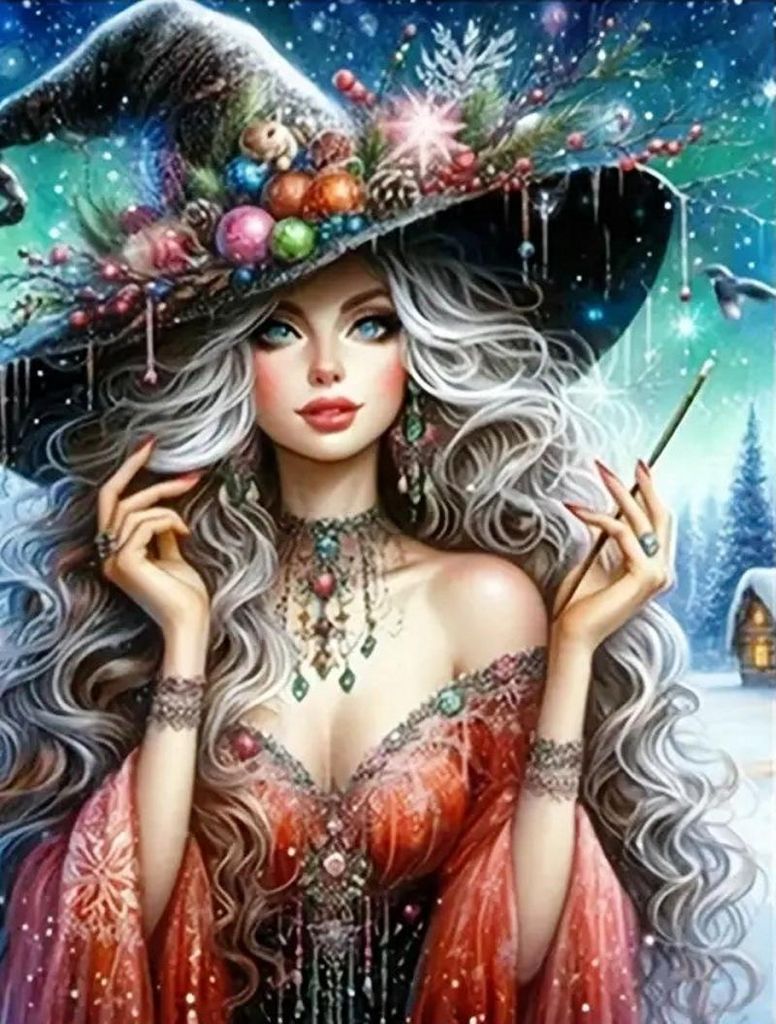 Diamond Painting Vollbild 30x40 mit runden Steinen