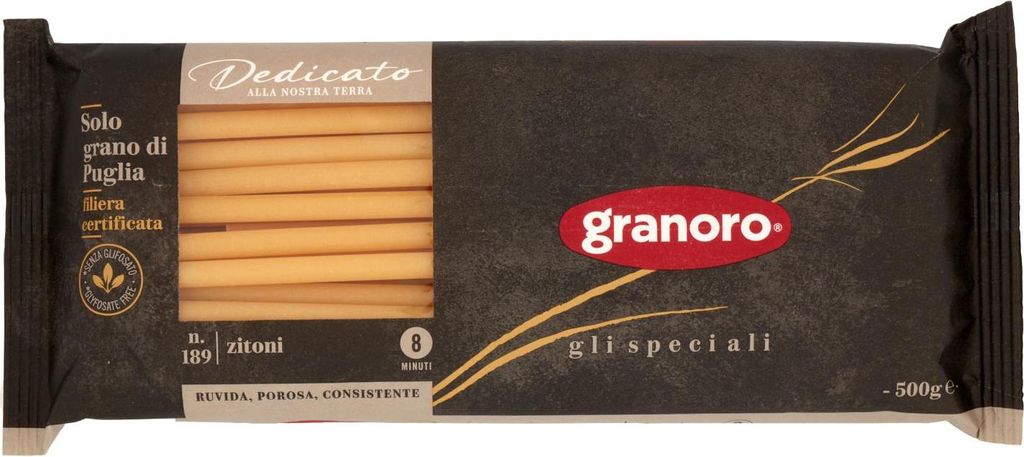 Makaron Dedicato Zitoni Lunghi N.189 500g - Granoro Zdjęcie produktu 