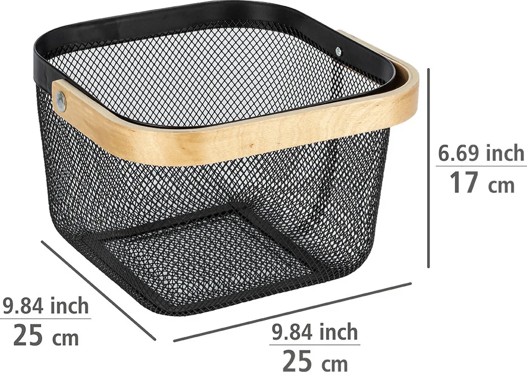 Panier Rangement Serviettes Bambou WENKO Bambusa - Solution Gain Place