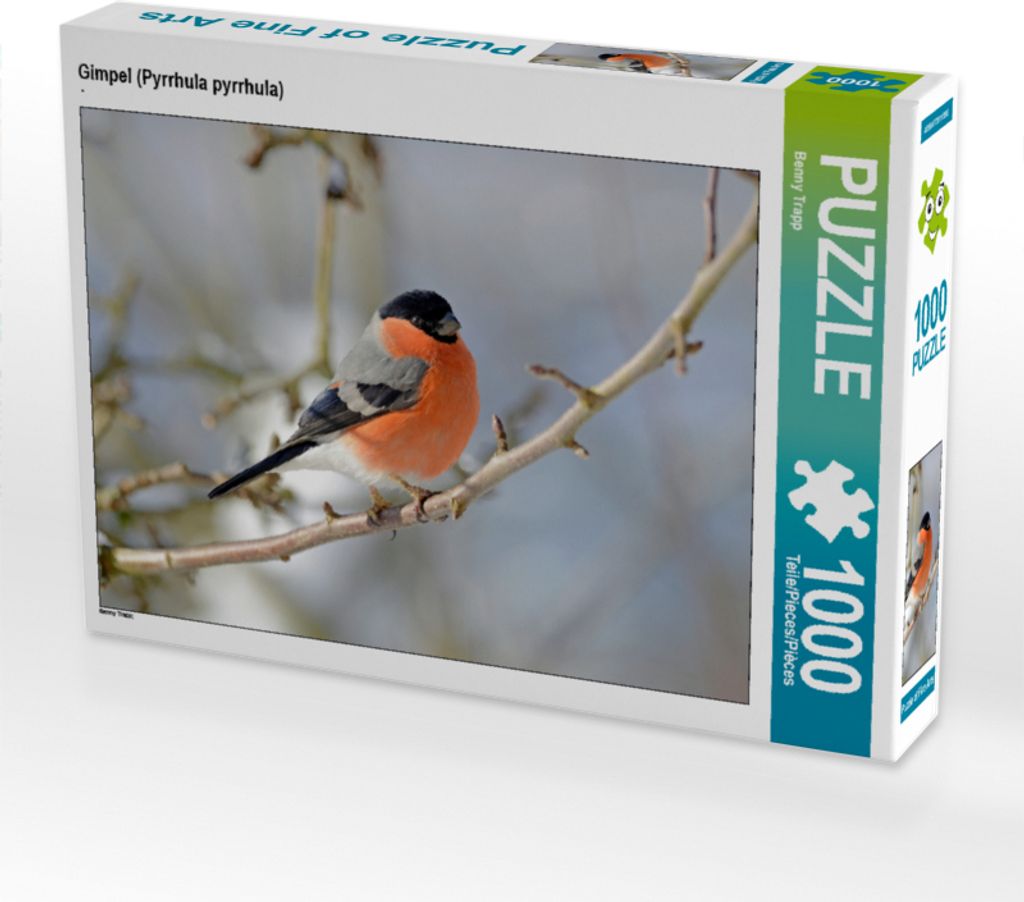 CALVENDO Puzzle Gimpel (Pyrrhula pyrrhula) | 1000 Teile Lege-Größe 64x48cm Foto-Puzzle für glückliche Stunden