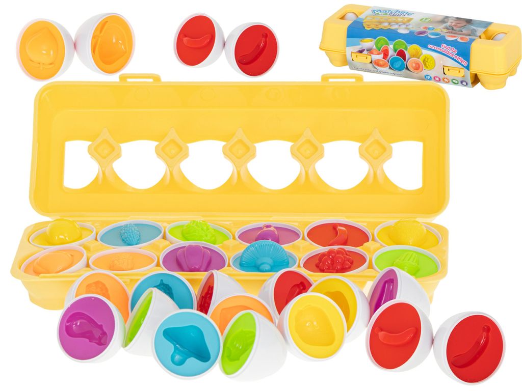 Aga Vzdelávacie puzzle v tvare vajíčka 12ks Obrázok produktu 