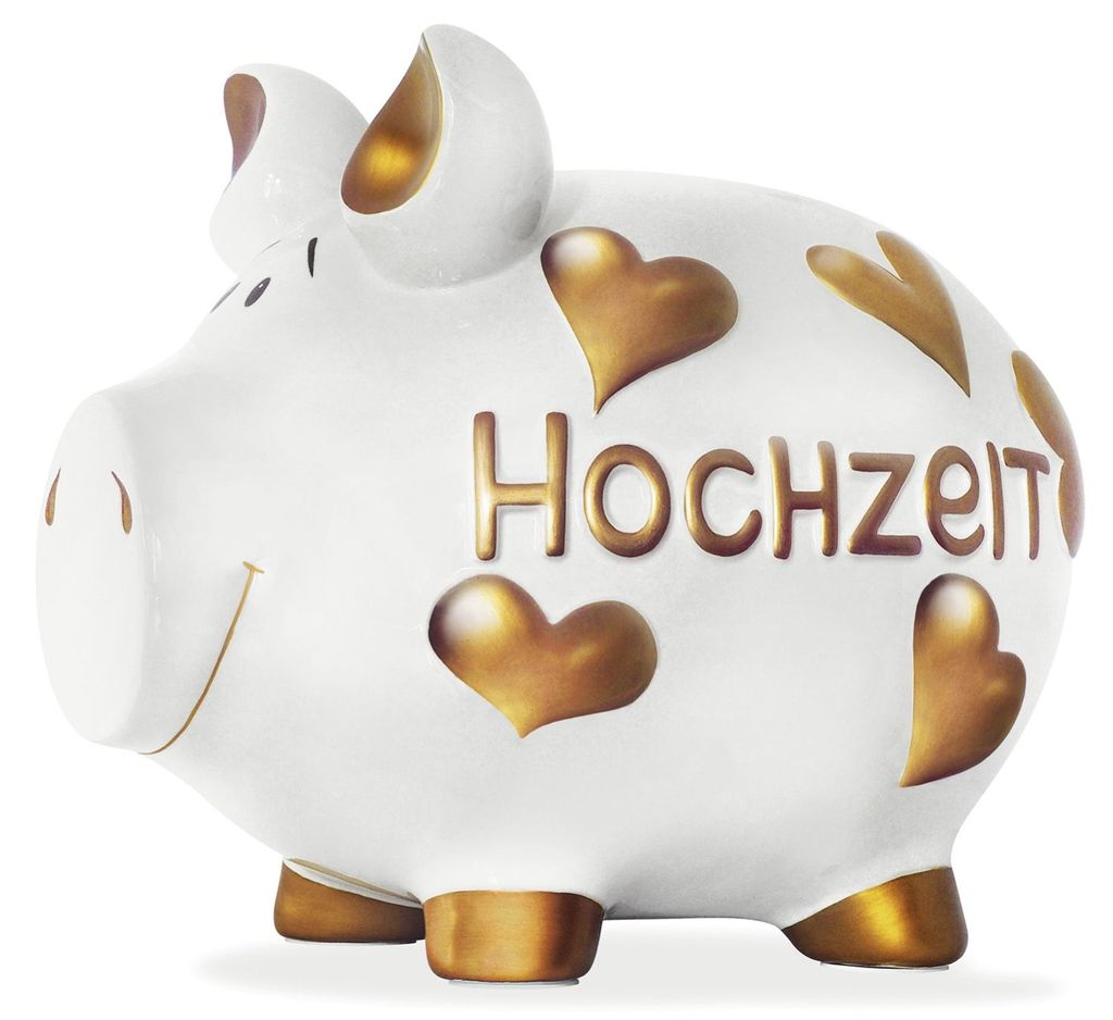 KCG 101643 Spardose Schwein "Hochzeit" - Keramik, groß Produktbild 