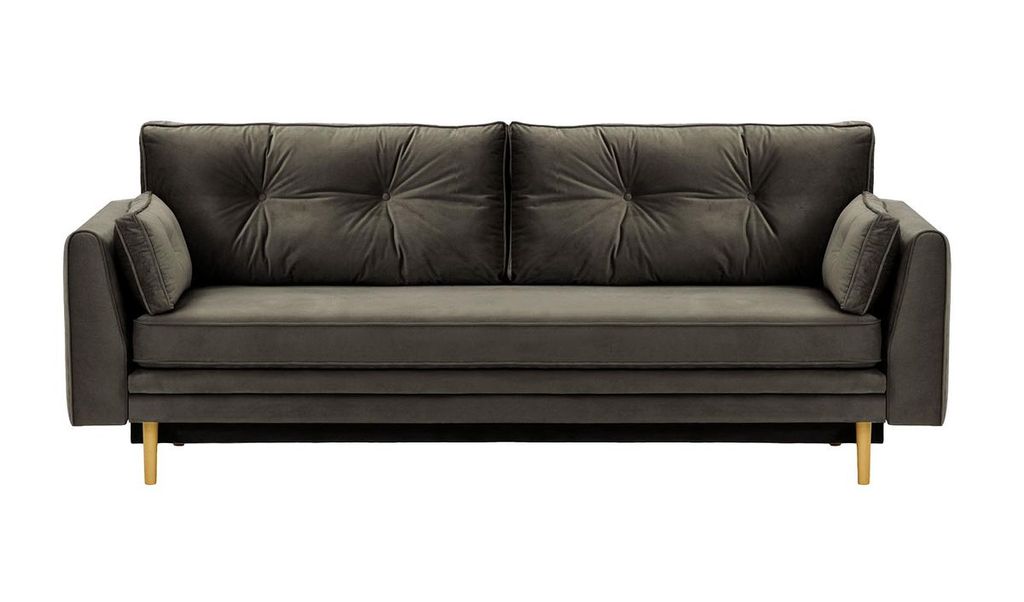 SLF24 - Schlafsofa mit Bettkasten Magnus - anthrazit - Velluto 19
