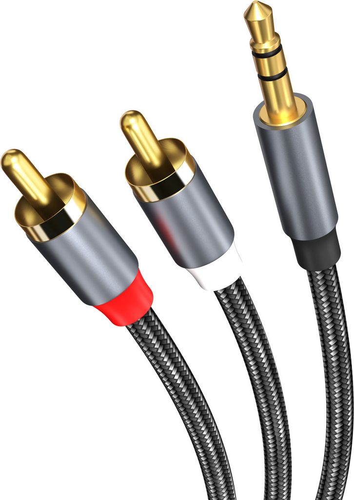 MMOBIEL Chinch auf Klinke 3.5mm Aux Kabel – 3.5mm zu 2 RCA Produktbild 
