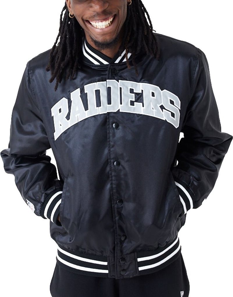 New Era Varsity Satin Bomber Jacke Las Vegas Raiders - S