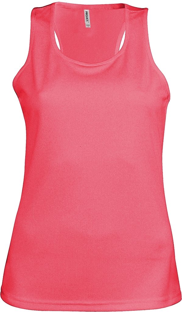Kariban Proact Damen Sport-Top / Oberteil, ärmellos RW2720 (S) (Neonpink)