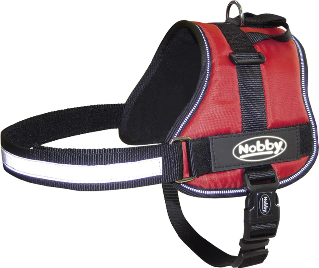 Harnais Chien Nobby SEGURO Rouge : Anti-Traction et Ajustable 60-75 cm